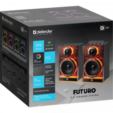 Акустична система Defender Futuro LED Bluetooth Black (65087)-20-зображення