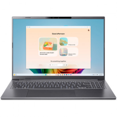 Ноутбук Acer Aspire 16 A16-61M 16" WUXGA+ OLED, AMD R7-350, 32GB, F1GB, UMA, Win11, серый-8-изображение