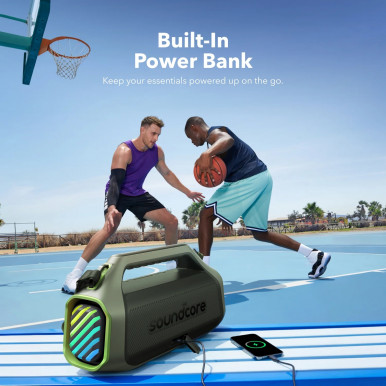 Портативная акустика Anker SoundСore Boom 2 Plus Green-10-изображение