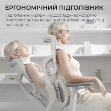 Офісне крісло Sihoo DORO S100 Mesh White (S100-M302)-13-зображення