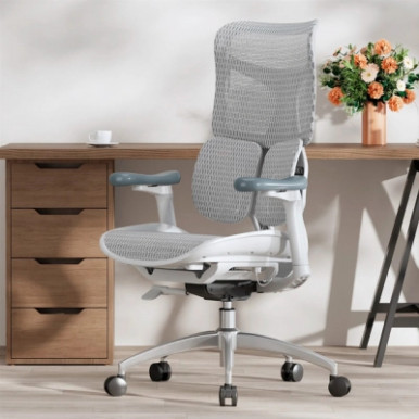 Офісне крісло Sihoo DORO S100 Mesh White (S100-M302)-20-зображення