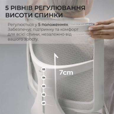 Офісне крісло Sihoo DORO S100 Mesh White (S100-M302)-23-зображення