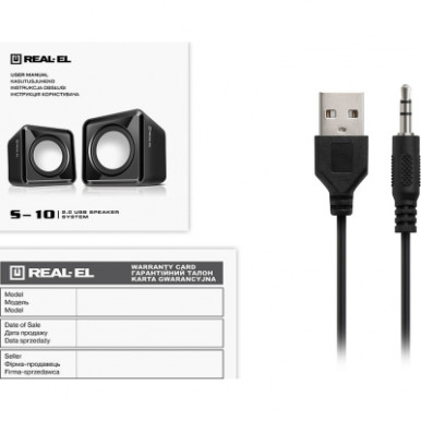 Акустична система REAL-EL S-10 USB Black (EL121100020)-23-зображення