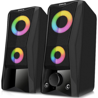 Акустична система REAL-EL S-107 USB Black (EL121100017)-11-зображення
