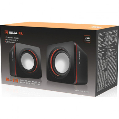 Акустична система REAL-EL S-13 USB Black (EL121100021)-23-зображення