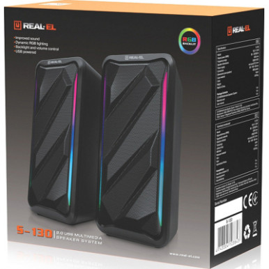 Акустична система REAL-EL S-130 USB Black (EL121100018)-12-зображення