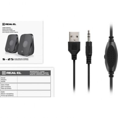 Акустична система REAL-EL S-25 USB Black (EL121100022)-22-зображення