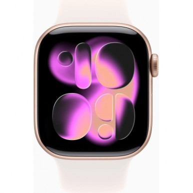 Смарт-годинник Apple Watch Series 11 GPS 42mm Rose Gold Aluminium Case with Light Blush Sport Band - S/M (MEU04RK/A)-4-зображення