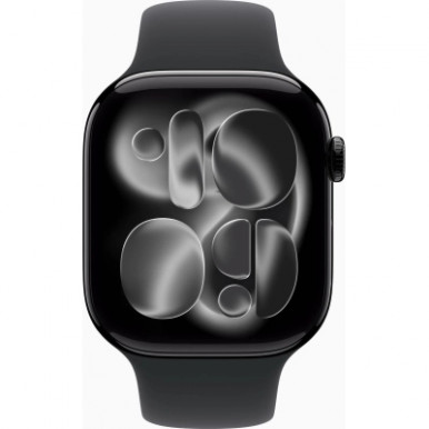 Смарт-годинник Apple Watch Series 11 GPS 46mm Jet Black Aluminium Case with Black Sport Band - S/M (MEUW4RK/A)-4-зображення