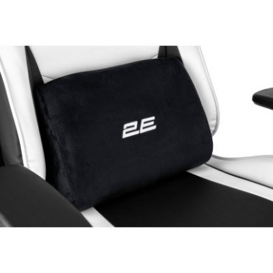Кресло 2E GAMING BUSHIDO II, ПУ кожа, 3D-Armrests, чёрно-белый-13-изображение