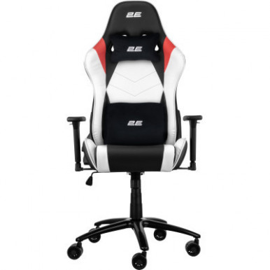 Кресло 2E GAMING BUSHIDO II, ПУ кожа, 3D-Armrests, чёрно-белый-17-изображение