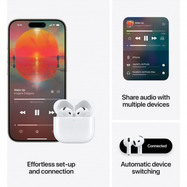 Навушники Apple AirPods 4 (MXP63ZE/A)-14-зображення