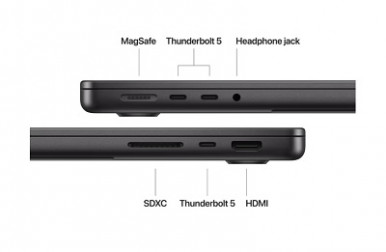 Ноутбук Apple MacBook Pro 14" M4 Pro 24/512GB 2024 (MX2H3UA/A) Space Black-13-зображення