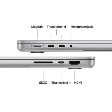 Ноутбук Apple MacBook Pro 14" M4 16/512GB 2024 (MW2W3UA/A) Silver-14-зображення
