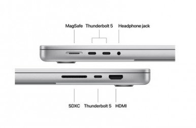 Ноутбук Apple MacBook Pro 16" M4 Max 36/1TB 2024 (MX2V3UA/A) Silver-14-зображення