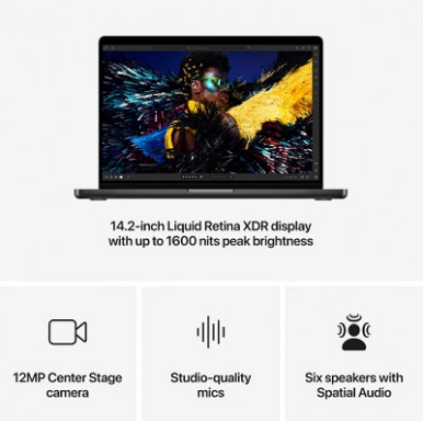 Ноутбук Apple MacBook Pro 14" M4 Pro 24/1TB 2024 (MX2J3UA/A) Space Black-14-зображення