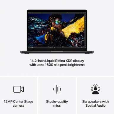 Ноутбук Apple MacBook Pro 14" M4 16/1TB (MW2V3UA/A) Space Black-13-зображення