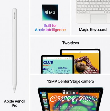 Планшет Apple iPad Air 11" M3 2025 Wi-Fi 128GB Space Grey (MC9W4TY/A)-17-зображення