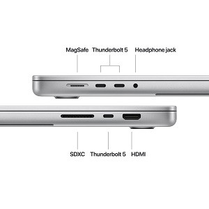 Ноутбук Apple MacBook Pro 16" M4 Pro 48/512GB 2024 (MX2U3UA/A) Silver-14-зображення