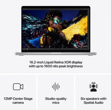 Ноутбук Apple MacBook Pro 16" M4 Pro 24/512GB 2024 (MX2T3UA/A) Silver-13-зображення