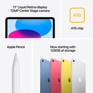 Планшет Apple iPad 11" 2025 WiFi + Cellular 128GB Silver (MD7F4TY/A)-14-зображення