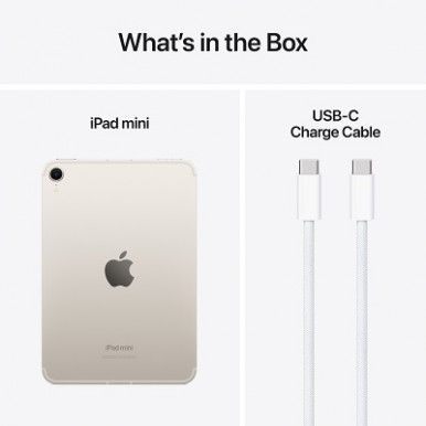 Планшет Apple iPad mini 2024 Wi-Fi + Cellular 128Gb Starlight (MXPQ3NF/A)-17-зображення
