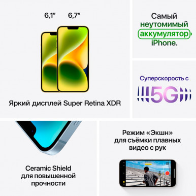 СМАРТФОН IPHONE 14 MIDNIGHT 256GB-RUB-44-зображення