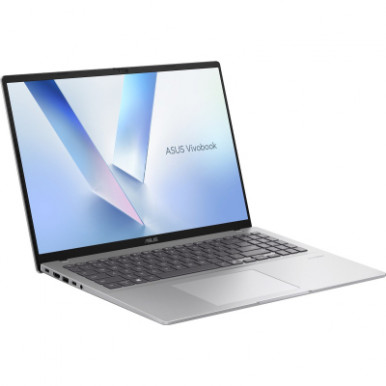 Ноутбук ASUS Vivobook 16 X1607CA-MB059 16" WUXGA IPS, Intel Ultra 5 225H, 16GB, F512GB, UMA, noOS, Сріблястий-9-зображення