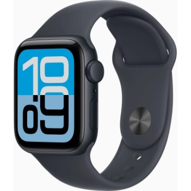 Смарт-годинник Apple Watch SE 3 GPS 40mm Midnight Aluminium Case with Midnight Sport Band - M/L (MEHC4RK/A)-3-зображення