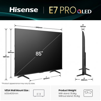 LED-телевізор Hisense 85E7Q PRO-22-зображення