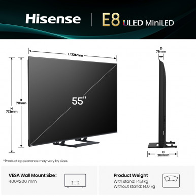 LED-телевизор Hisense 55E8Q-22-изображение