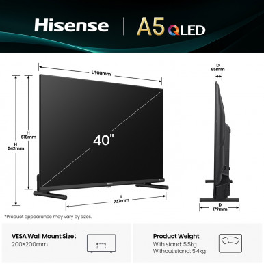 LED-телевизор Hisense 40A5Q-7-изображение