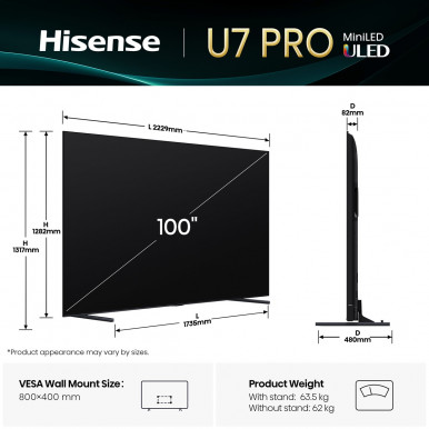 LED-телевизор Hisense 100U7Q PRO-7-изображение
