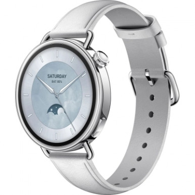 Смарт-годинник Xiaomi Watch S4 41mm Leather Strap Білий BHR07VUGL (1166774)-3-зображення