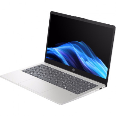 Ноутбук HP 14-hc0000ua 14" FHD IPS AG, Intel U7-255U, 16GB, F1024GB, UMA, DOS, сріблястий-8-зображення