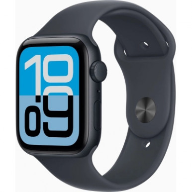 Смарт-годинник Apple Watch SE 3 GPS 44mm Midnight Aluminium Case with Midnight Sport Band - S/M (MEHN4RK/A)-3-зображення
