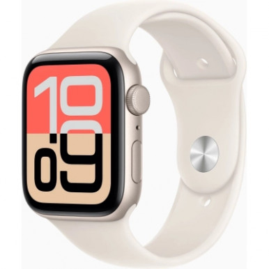 Смарт-годинник Apple Watch SE 3 GPS + Cellular 44mm Starlight Aluminium Case with Starlight Sport Band - M/L (MEPF4RK/A)-3-зображення