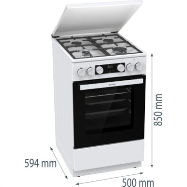 Плита комбінована GORENJE GK 5C42 WF-B-14-зображення