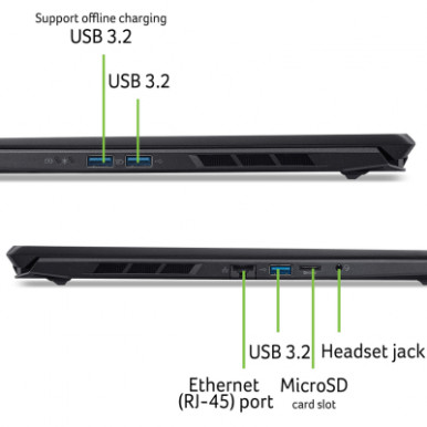 Ноутбук Acer Nitro V 16S ANV16S-71 16" WQXGA IPS, Intel 9-270H, 32GB, F1TB, NVD5070-8, Lin, черный-14-изображение