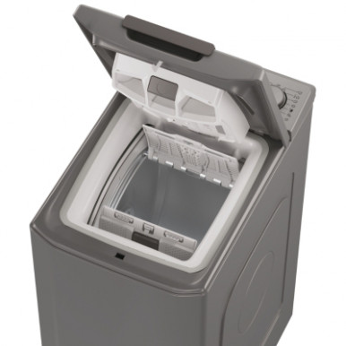 Пральна машина Candy вертикальна, 7кг, 1200, A+++, 60см, дисплей, cріблястий-20-зображення