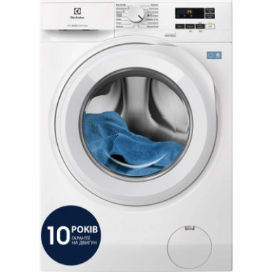 Пральна машина Electrolux фронтальна, 8кг, 1400, A, 58см, дисплей, інвертор, білий-14-зображення