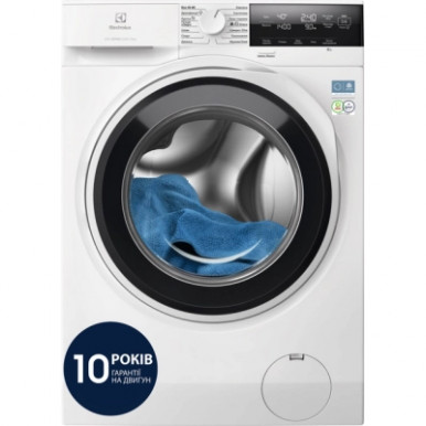 Пральна машина Electrolux фронтальна, 9кг, 1400, A, 66см, дисплей, інвертор, білий-12-зображення