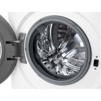 Пральна машина LG фронтальна, 11кг, 1400, A, 57см, дисплей, пара, інвертор, білий-24-зображення