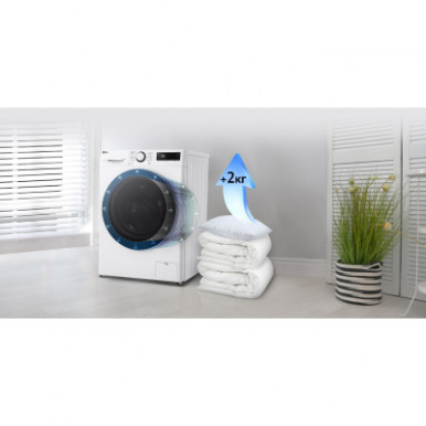 Пральна машина LG фронтальна, 11кг, 1400, A, 57см, дисплей, пара, інвертор, білий-31-зображення
