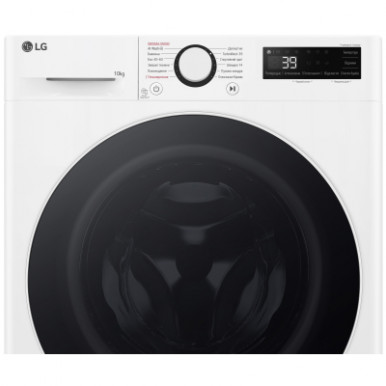 Пральна машина LG фронтальна, 10кг, 1400, A, 57см, дисплей, пара, інвертор, білий-23-зображення