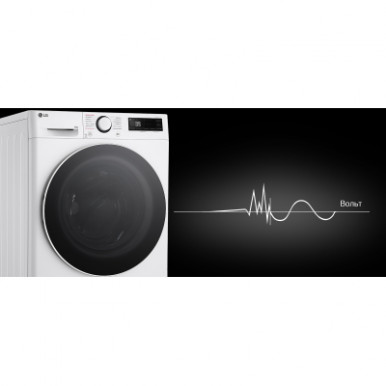 Пральна машина LG фронтальна, 10кг, 1400, A, 57см, дисплей, пара, інвертор, білий-30-зображення