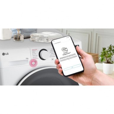 Пральна машина LG фронтальна, 10кг, 1400, A, 57см, дисплей, пара, інвертор, білий-31-зображення