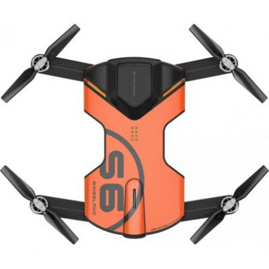 Квадрокоптер Wingsland S6 GPS 4K Pocket Drone 2Batteries Orange-11-зображення