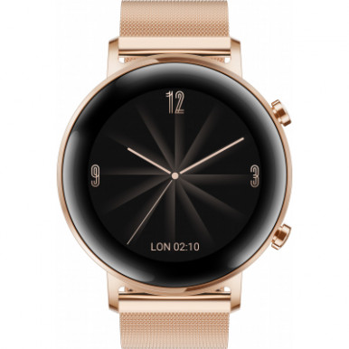 Смарт-годинник Huawei Watch GT 2 42mm Refined Gold Elegant Ed (Diana-B19B) (55024610)-6-зображення