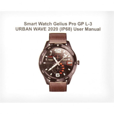 Смарт-часы Gelius Pro GP-L3 (URBAN WAVE 2020) (IP68) Silver/Dark Brown (Pro GP-L3 (URBAN WAVE 2020) Dark Brown)-26-изображение